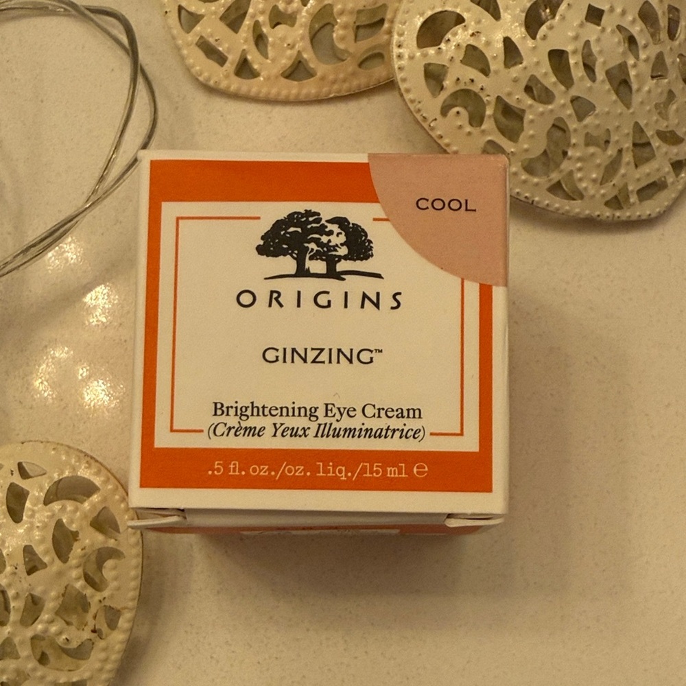 NEW Origins GinZing Brightening Eye‎ Cream 0.5oz Vitamin C Depuff Dark Circles